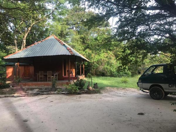 The bungalow seen from the driveway